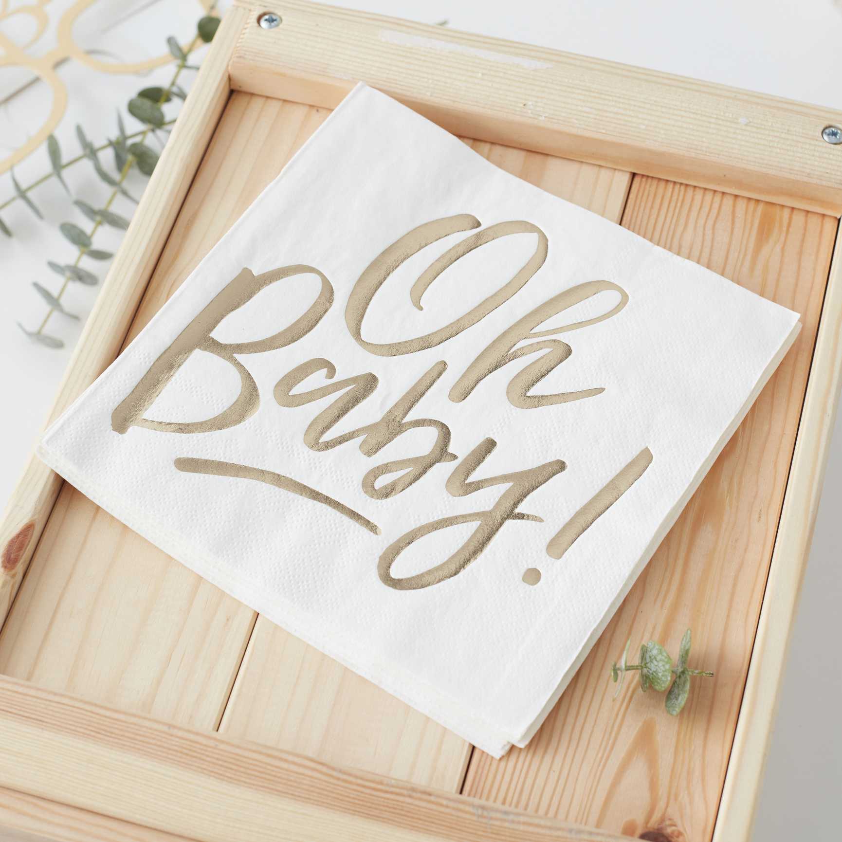 Papel napkins "Oh baby!" / Pack 16 units