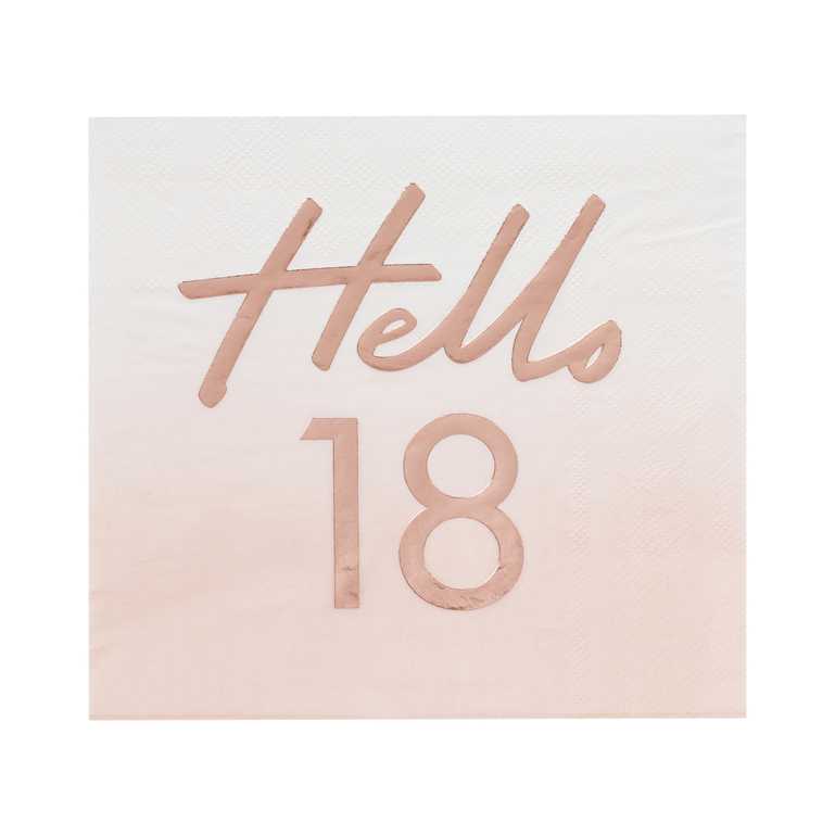 Servilletas Papel "Hello 18"