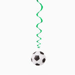Soccer decorative spiral