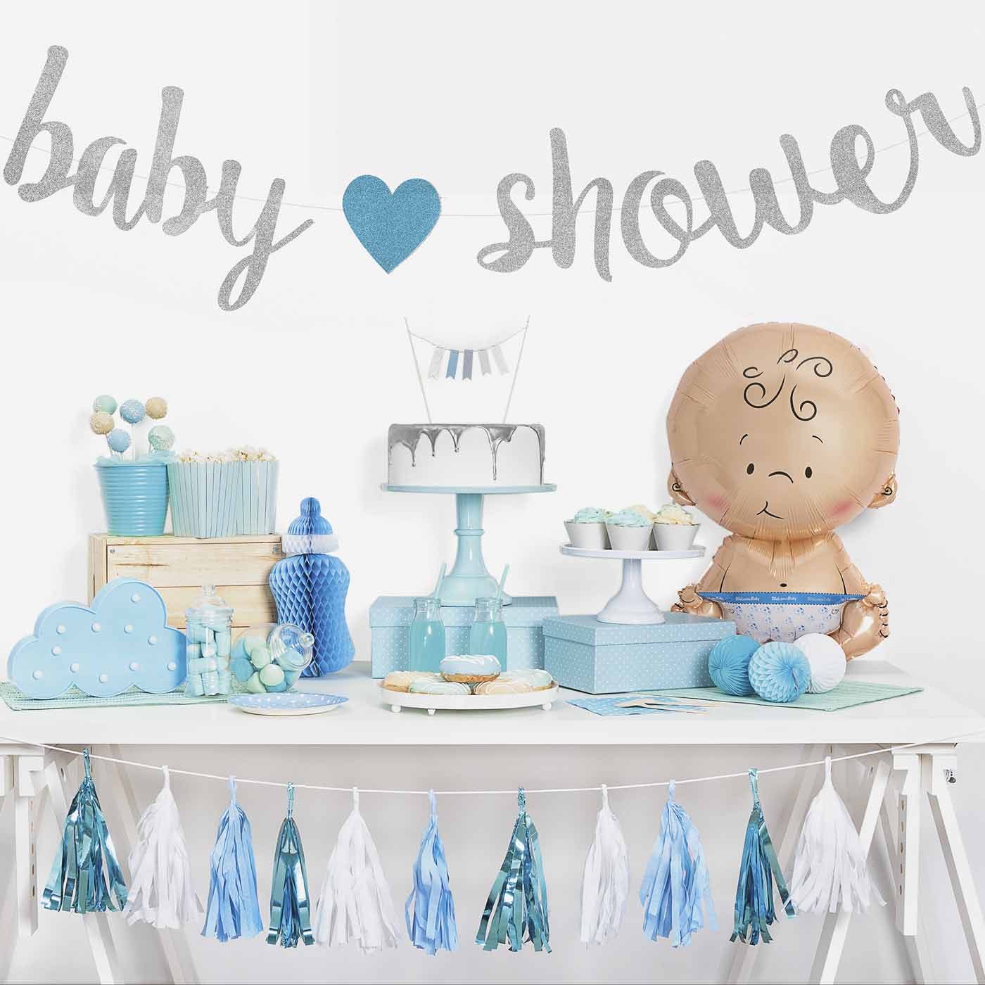 Guirnalda Baby Shower Plata