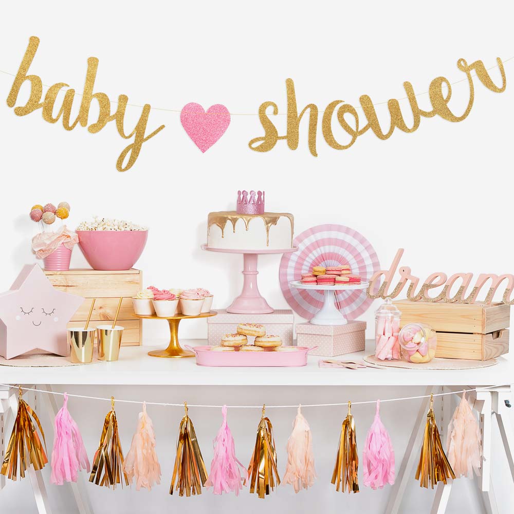 Guirnalda Baby Shower Oro