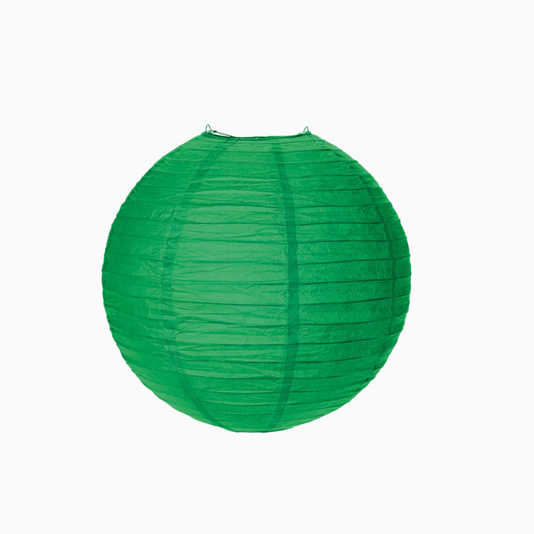 Lampe de sphère en papier vert vert