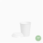 Cardboard cup drink mini 200cc white