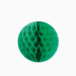 Bola de favo de mel verde de papel verde