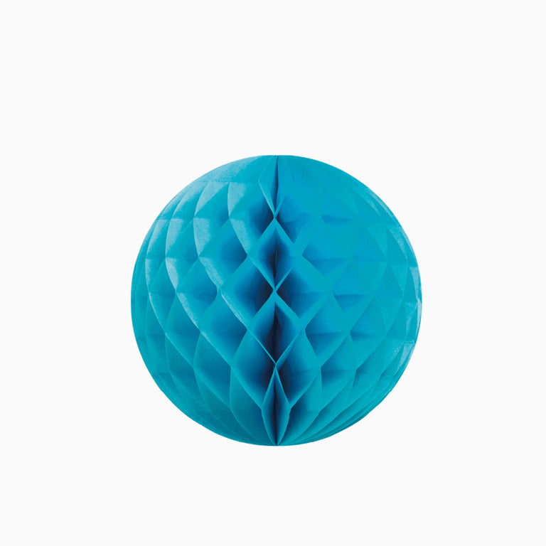 Honeycomb ball blue paper
