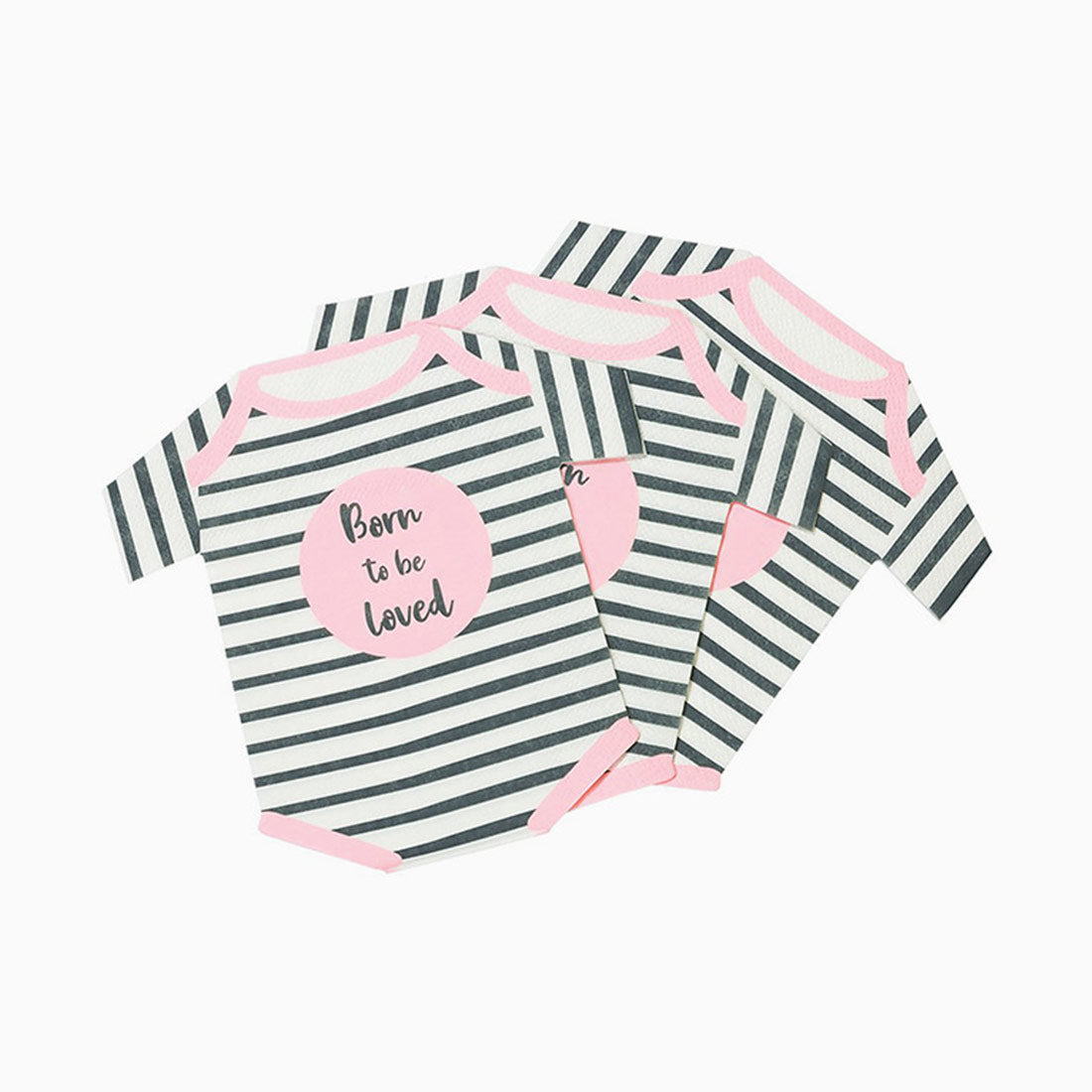 Body Paper Napkins "Born to Be Love" / Pack 16 unités