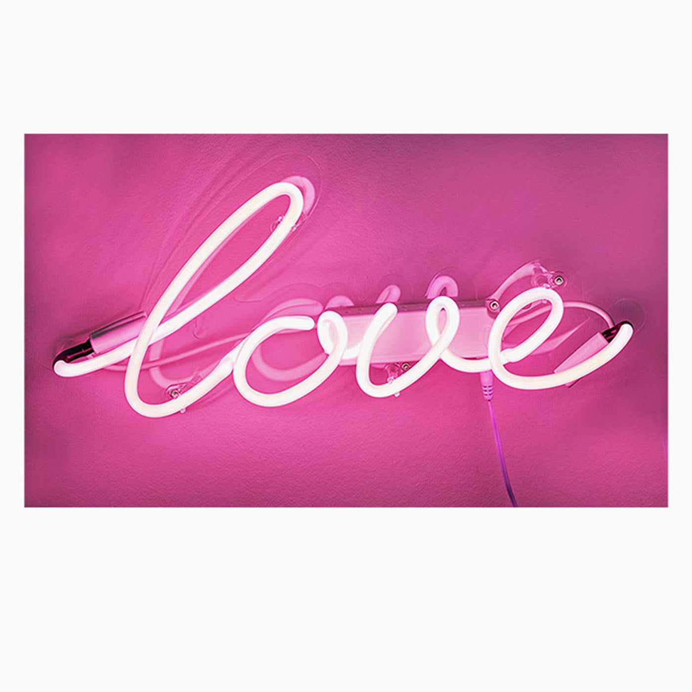 Sinal de neon "amor"