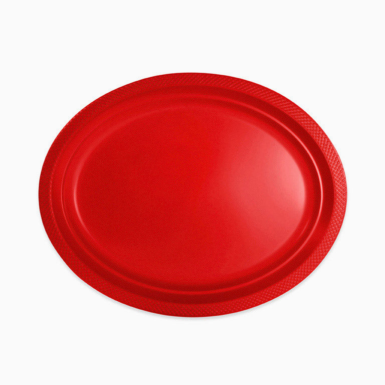 Bandeja Premium Ovalada 31 x 24.5 cm Rojo