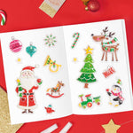 Christmas trees relief stickers