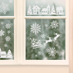 Weihnachts- und Schlittenhäuser dekorative Aufkleber