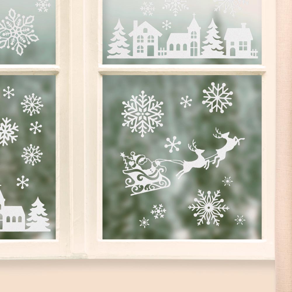 Case natalizi e slitte adesivi decorativi – Oh Yeah! by Partylosophy