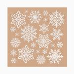 Pegatina Decorativas Navidad Copos de Nieve Glitter