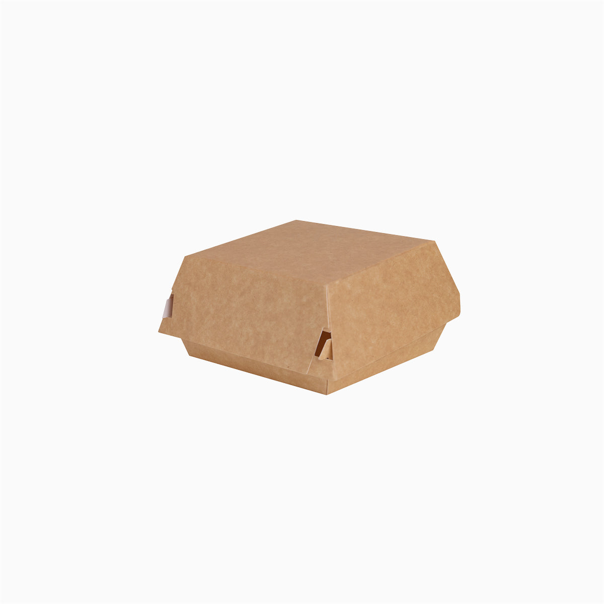 Pequena caixa de hambúrguer de papelão