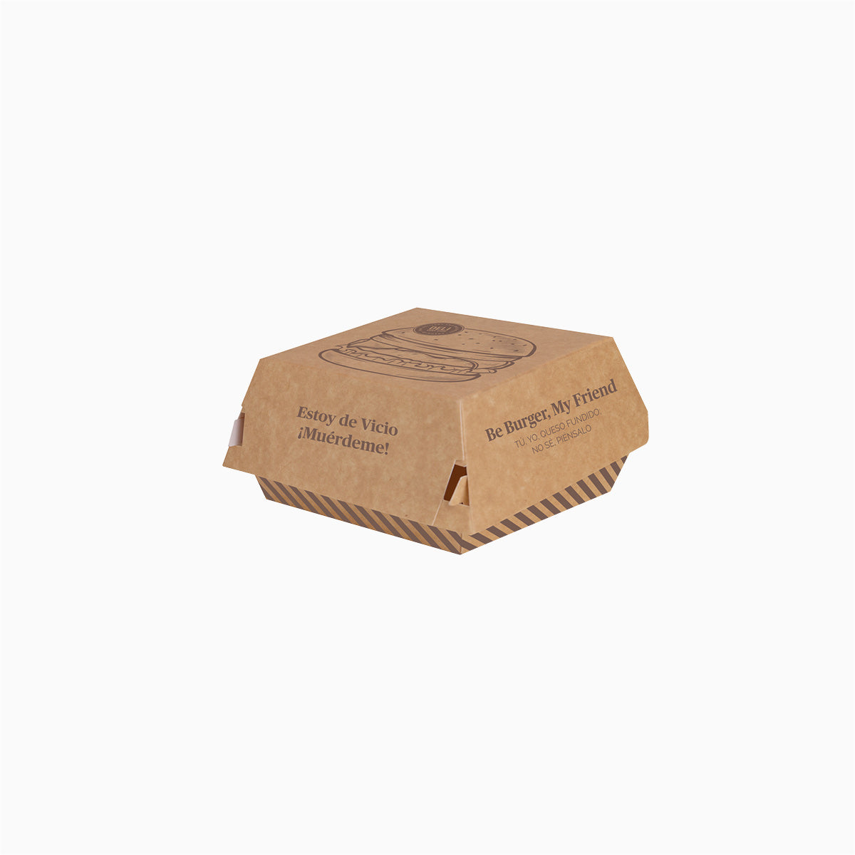 Small cardboard hamburger box