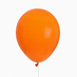 Orange latex matte balloon / pack 10 units