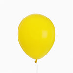 Balão fosco de látex amarelo