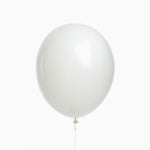 White latex matte balloon
