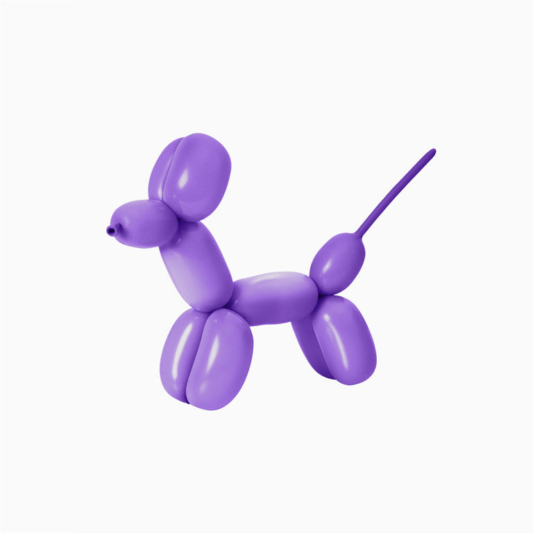 Purple moldable balloon / pack 15 units