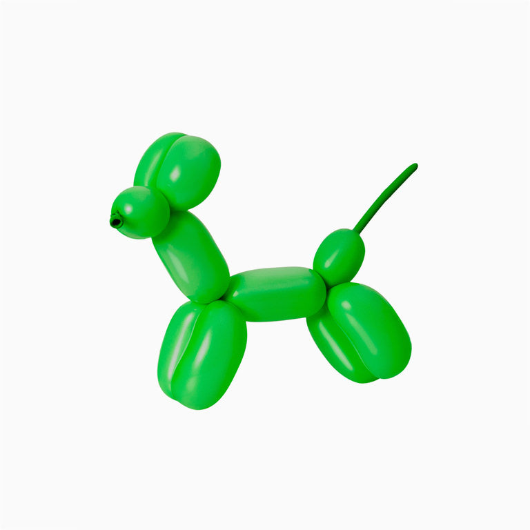 Green moldable balloon / pack 15 units