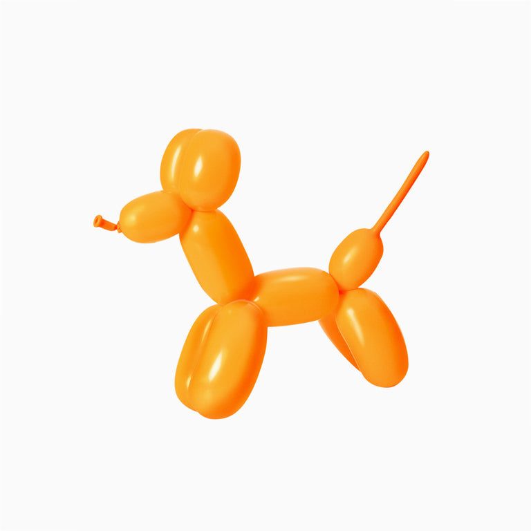 Orangefarbener Formballon / Pack 15 UDs