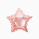 Stella metallizzata fail -globo rosa oro