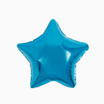Blau metallisierter Folienballon