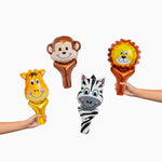 FOIL HAND GLOBY ANIMALS / PACK 4 UDS