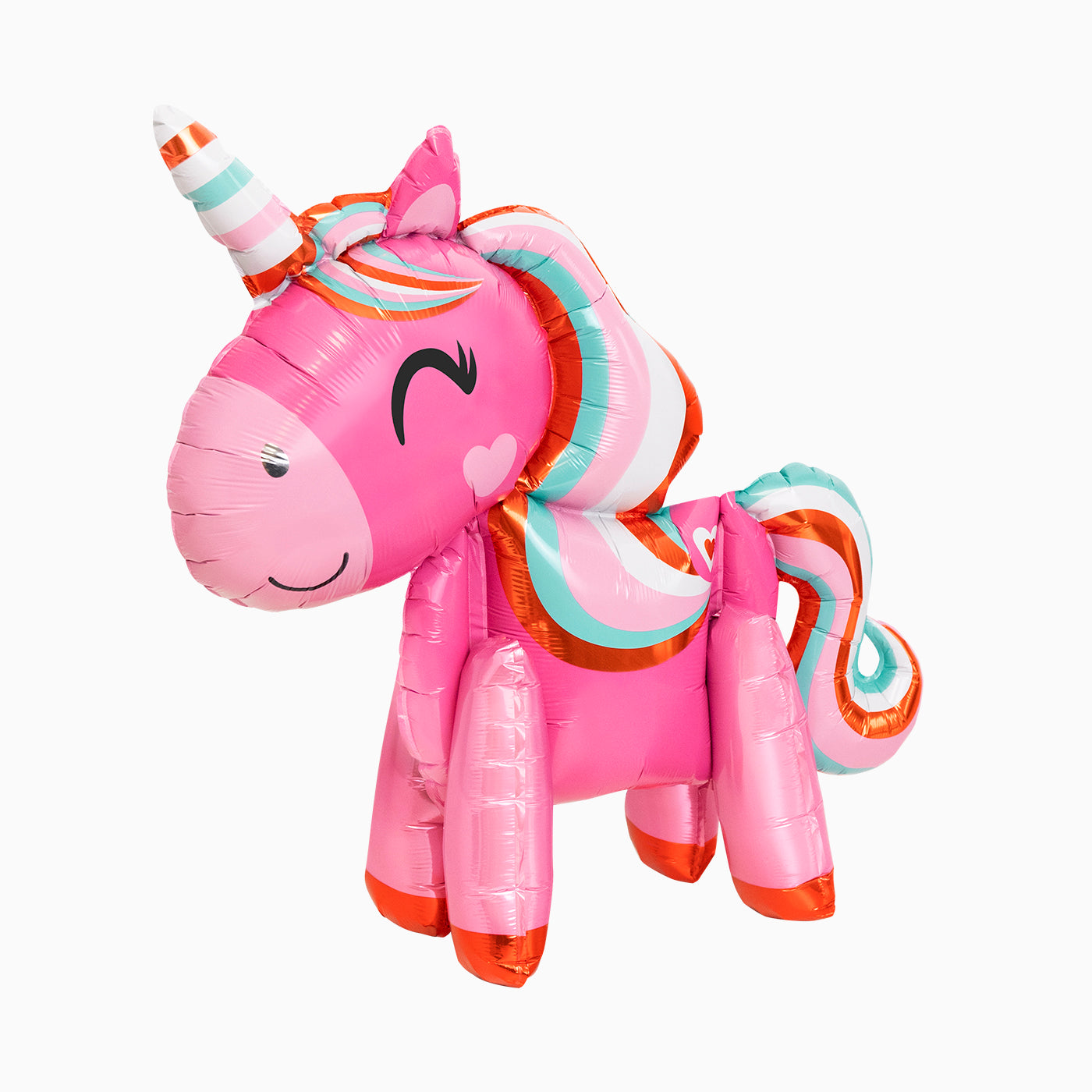 3D pink unicorn balloon
