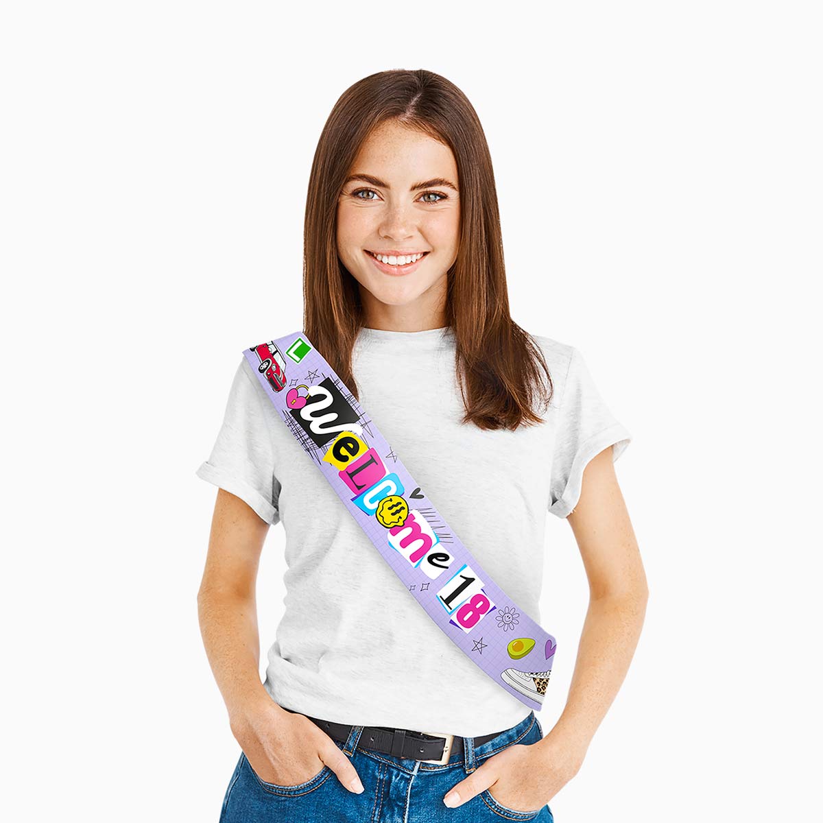 Corona Reina Metalica Banda Cumpleaños Fita Glitter F