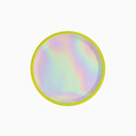 Fluorine iridescent dish Ø 17 cm yellow