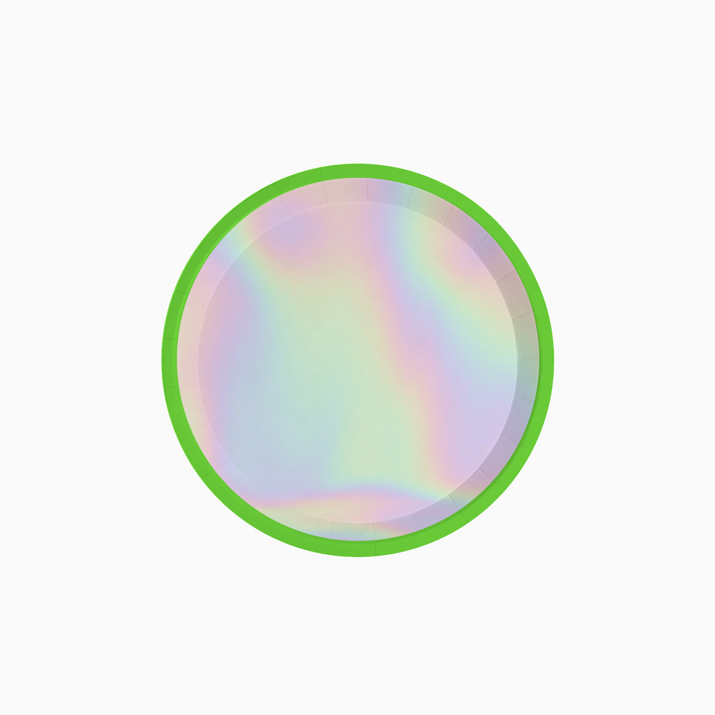 Piatto iridescente fluoro Ø 17 cm verde
