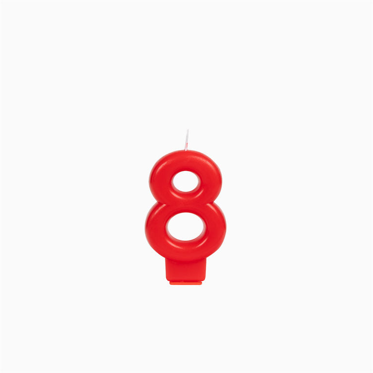 CLASSIC NUMBER 8.5 cm red