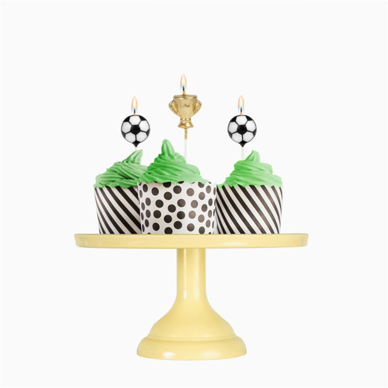 Velas de cumpleaños fútbol / Pack 5 uds