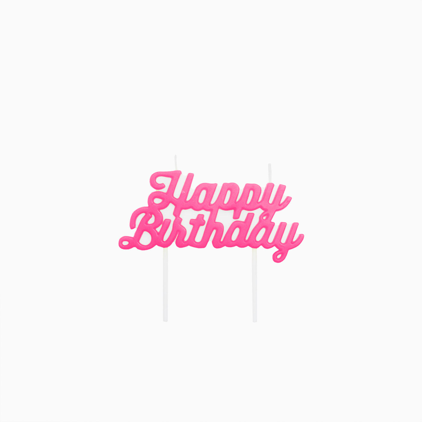 Velejar "feliz aniversário" fluoreto rosa