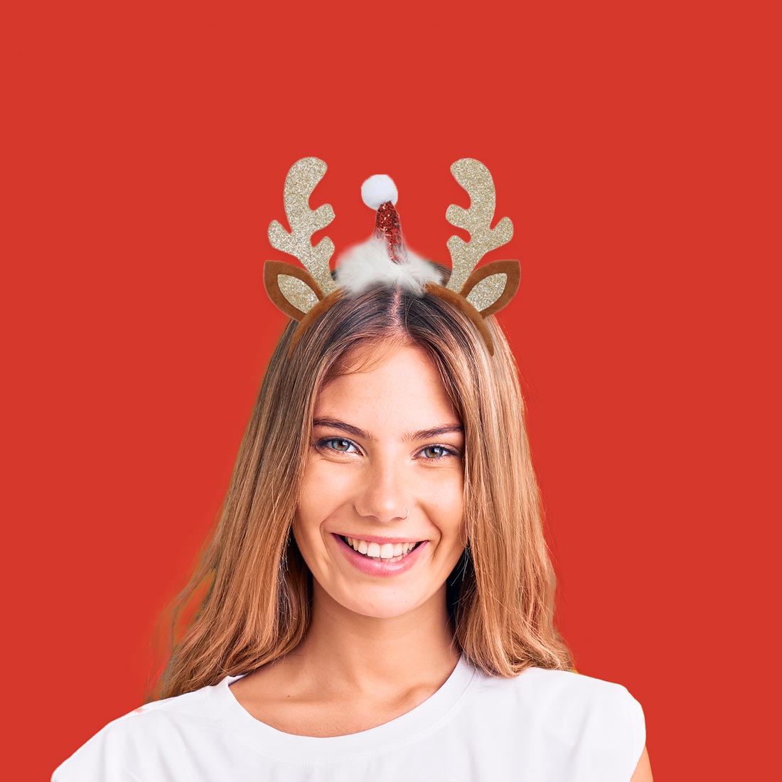 Cappello da Babbo Natale con fascia per la testa di Natale