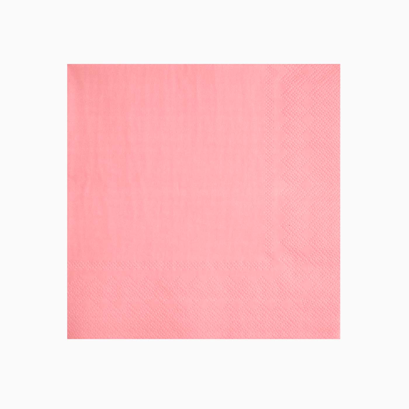 Serviettes en papier rose pastel