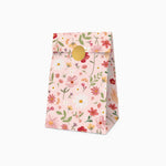 Sacchetto di carta floreale rosa pastello / Confezione da 4 unità