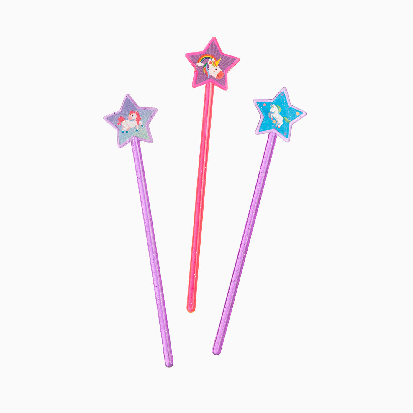 Toy unicorn wands for piñata