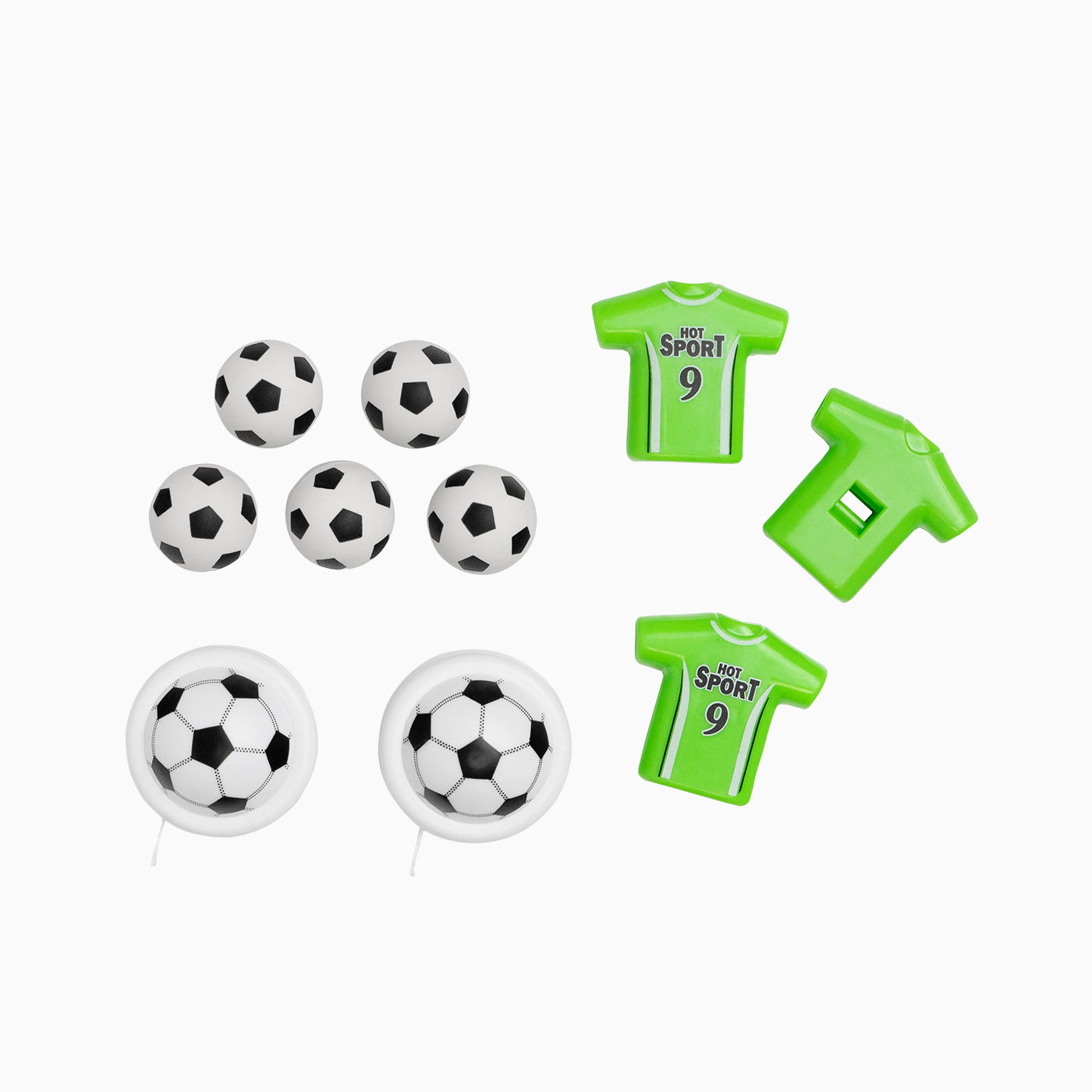 Setzen Sie Spielzeug Piñata Ball Football / Pack 10 Einheiten