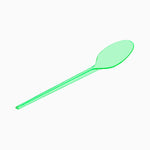 Cucchiaio di plastica a fluoro 16,5 cm verde