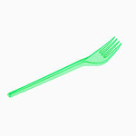 Fluorine plastic fork 16.5 cm green