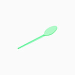Spoon di plastica fluoro gesso 12,5 cm verde
