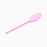 Cucchiaio di plastica fluoro rosa
