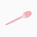 Reusable plastic spoon 16.5 cm pastel