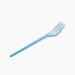 Reusable plastic fork 16.5 cm Blue Pastel