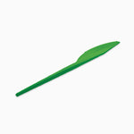 Reusable plastic knife 16.5 cm green