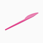Couteau en plastique réutilisable 16,5 cm rose