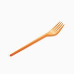 Fork di plastica riutilizzabile da 16,5 cm arancione