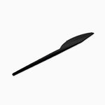 Couteau en plastique réutilisable 16,5 cm noir
