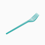 Reusable plastic fork 16.5 cm mint green